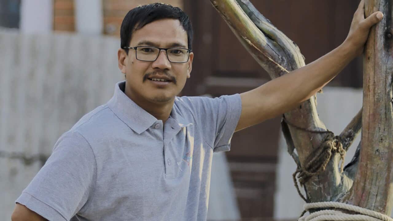 "Hait' - Nepali actor Buddhi Tamang speaking to SBS Nepali.