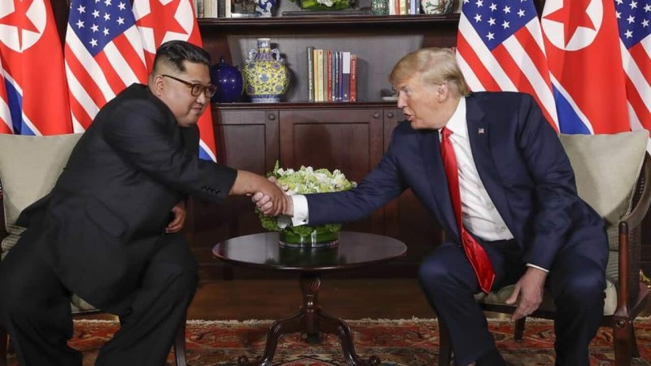 US President Donald Trump and North Korean leader Kim Jong-un.