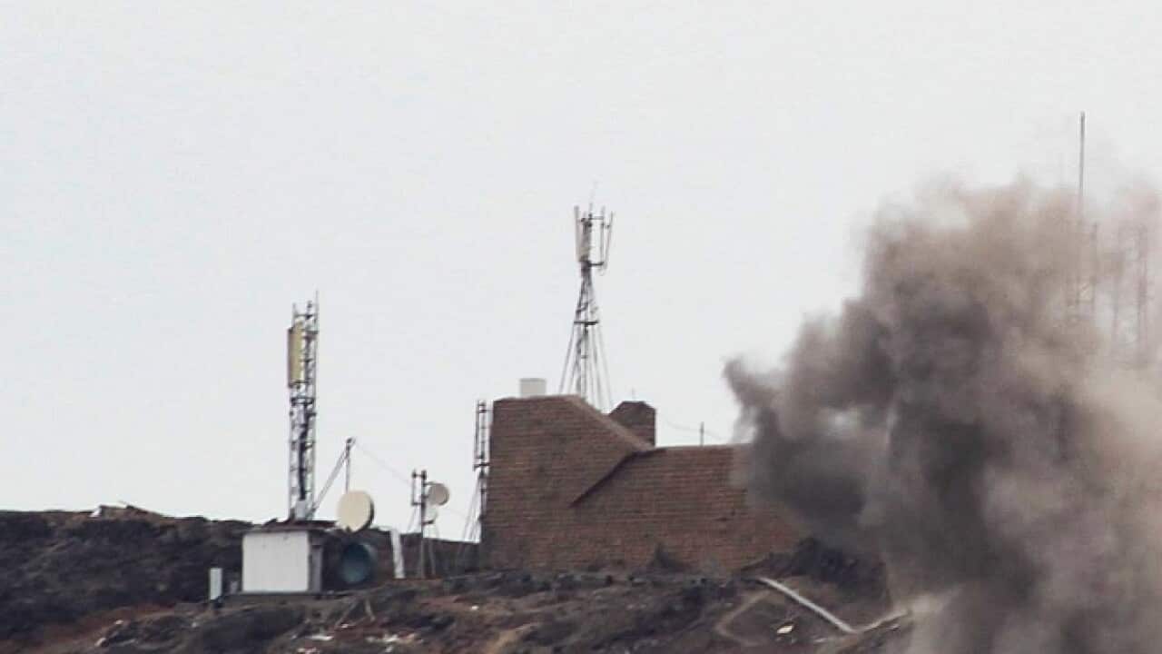 Explosions have been seen in Aden.