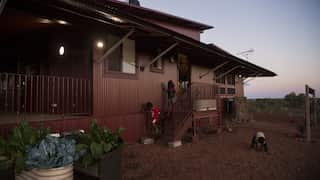 Children play in their new home in Tennant Creek