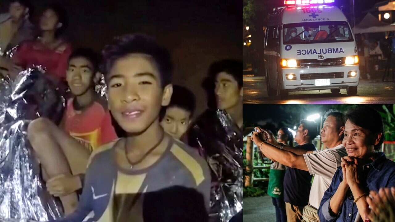 Four boys have been rescued.