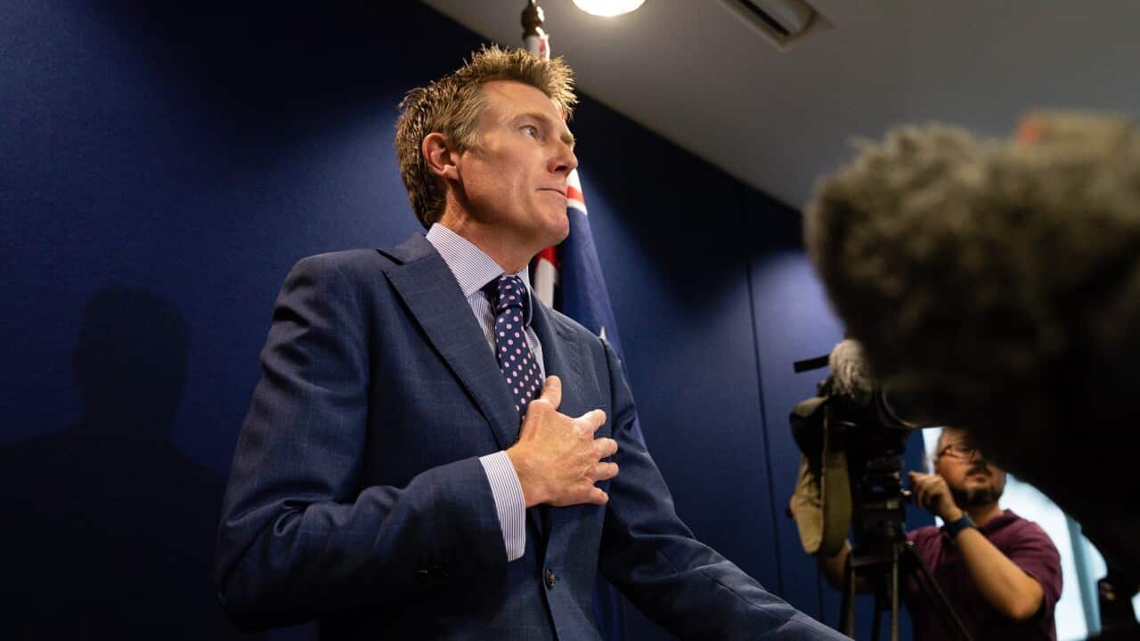 Attorney-General Christian Porter addresses media in Perth, Wednesday, March 3, 2021.