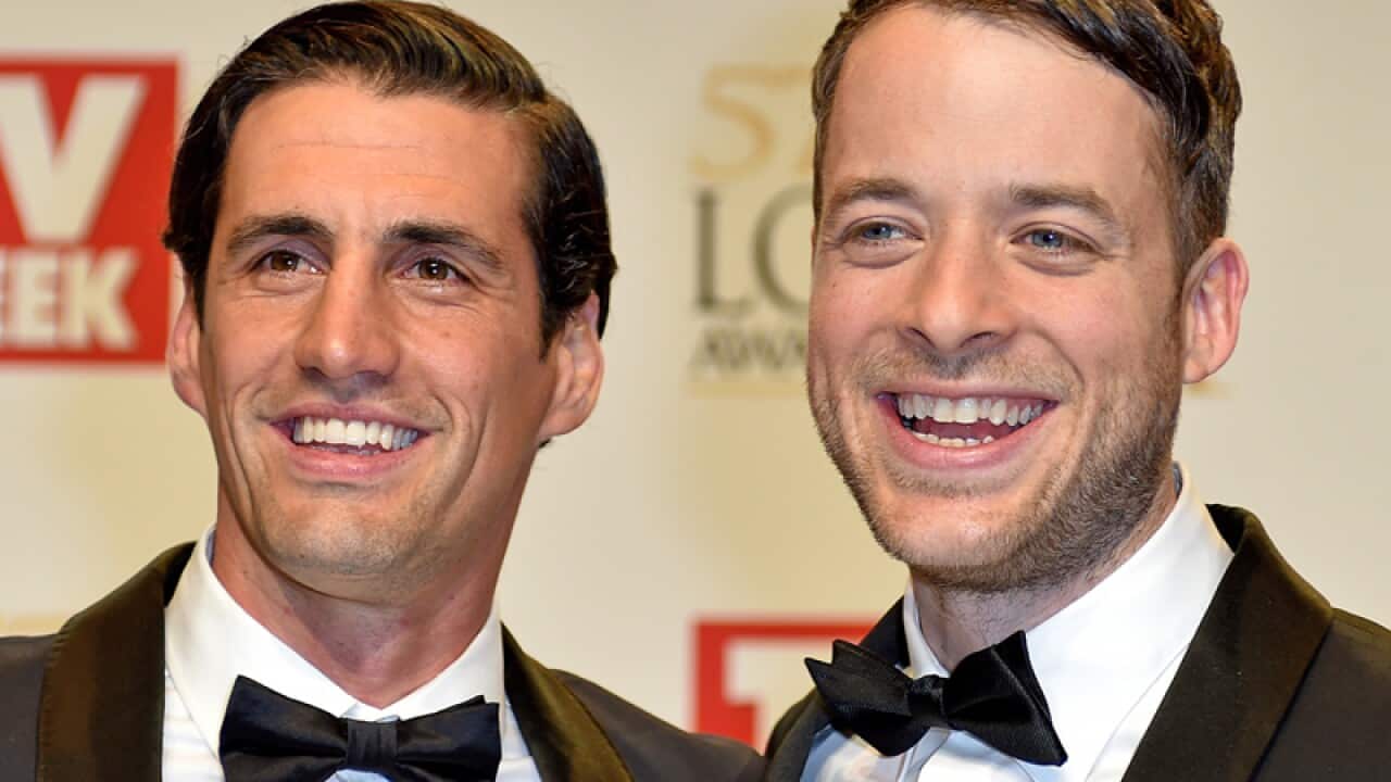 Andy Lee and Hamish Blake.