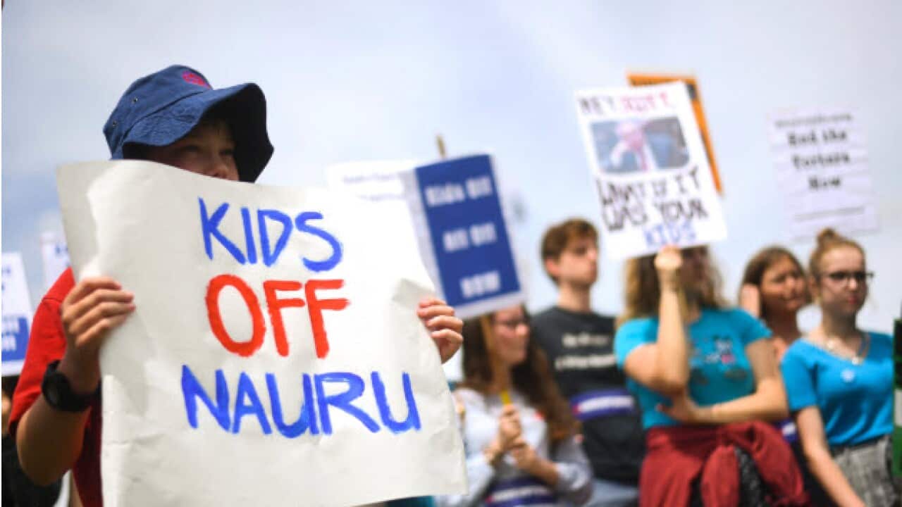 Protesters demanding for release of kids on Nauru