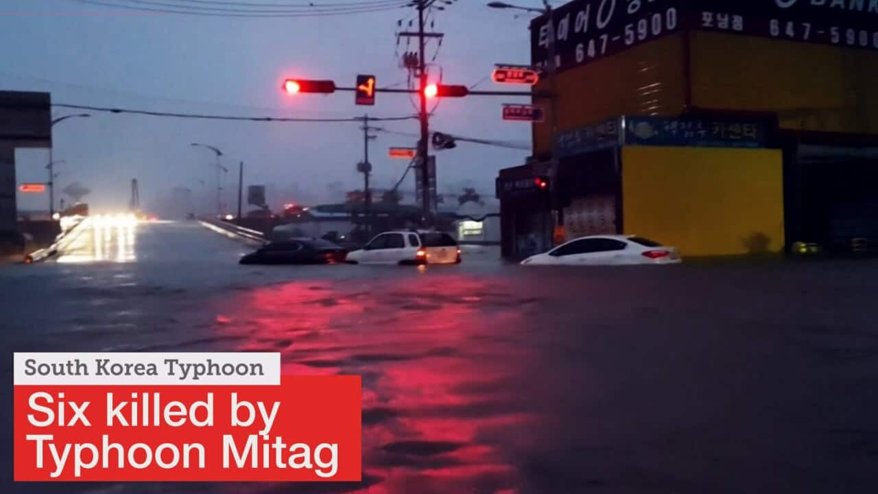 Typhoon Mitag makes a landfall in South Korea, killing six