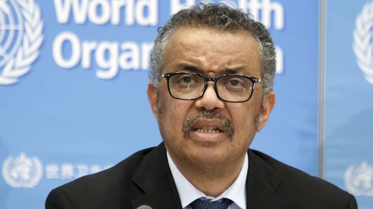 WHO director general Tedros Ghebreyesus.