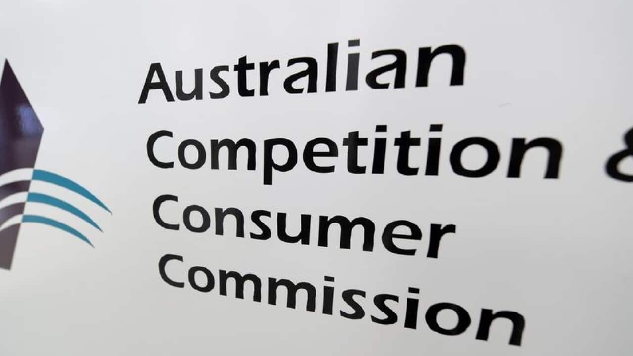 Australian Competition and Consumer Commission sign