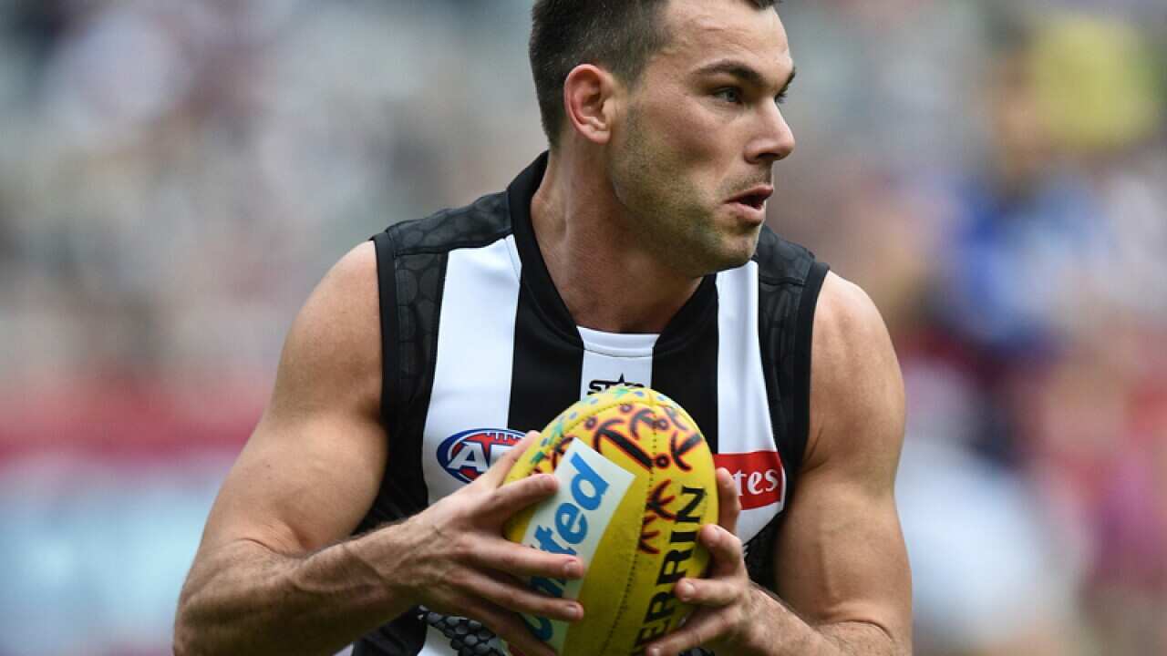 Levi Greenwood of the Magpies
