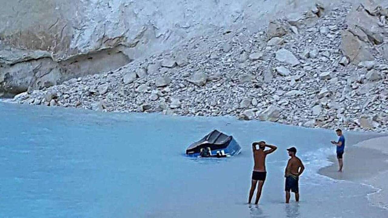 Cliff collapse at tourist beach on Greece's Zakynthos island injures seven