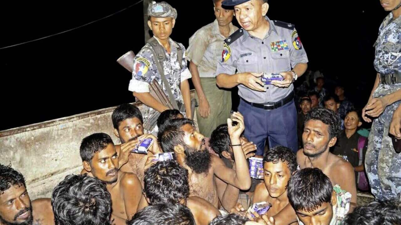 Myanmar arrests Bangladeshi migrants at sea