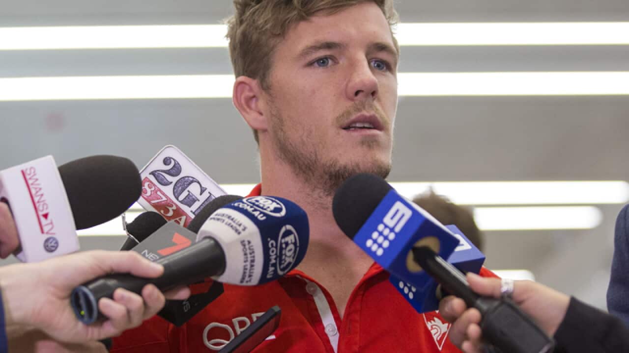 Sydney Swans midfielder Luke Parker