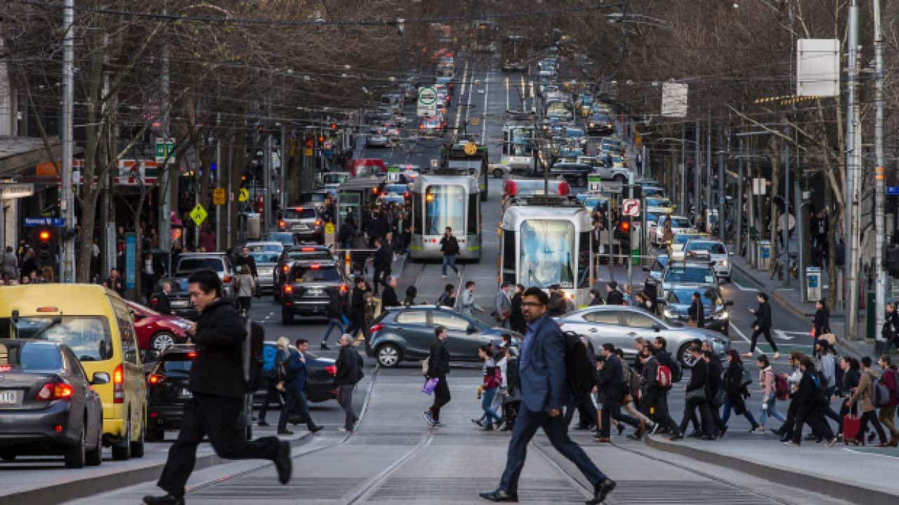 The slowest street in Melbourne CBD.