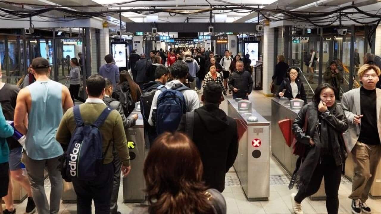 Sydney commuters