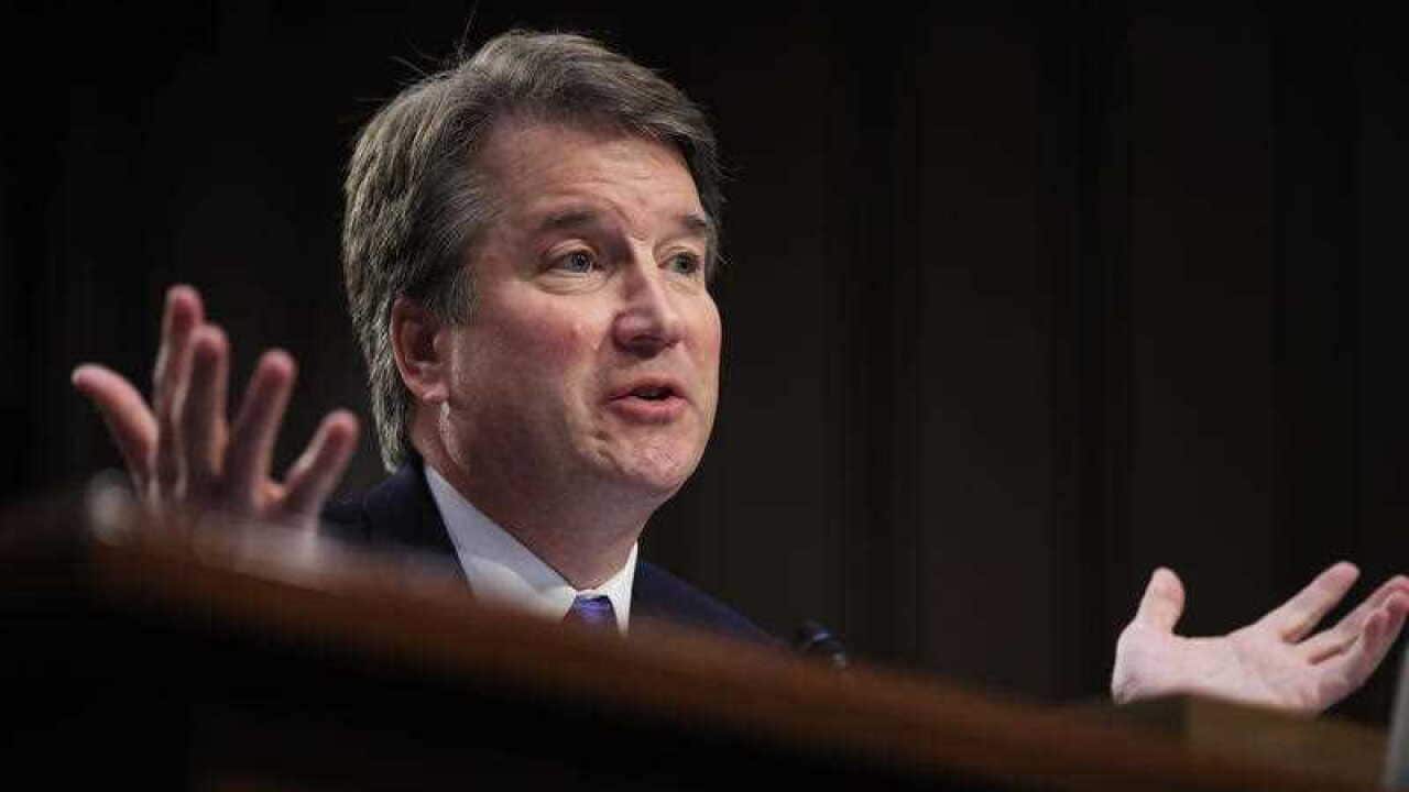 Supreme Court nominee Brett Kavanaugh testifies before the Senate Judiciary Committee on Capitol Hill in Washington. Combat won out over caution.