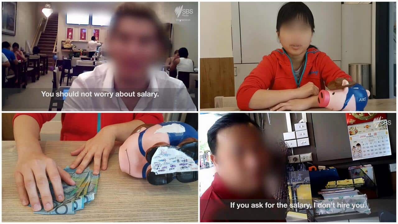 Images from undercover footage