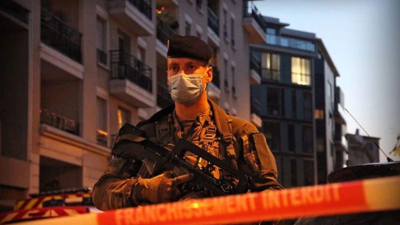 The shooting comes three days after three people were killed in a knife rampage at a church in the southern city of Nice in Lyon, France