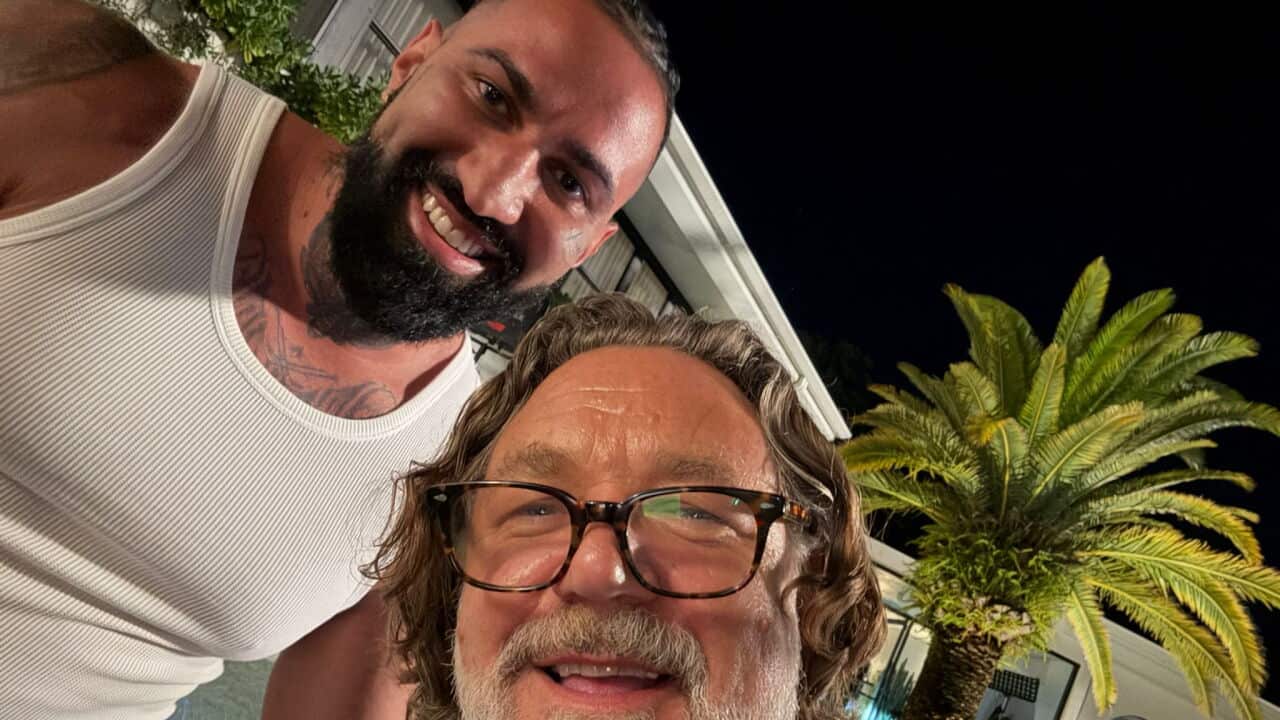 Christian Perez and Russel Crowe