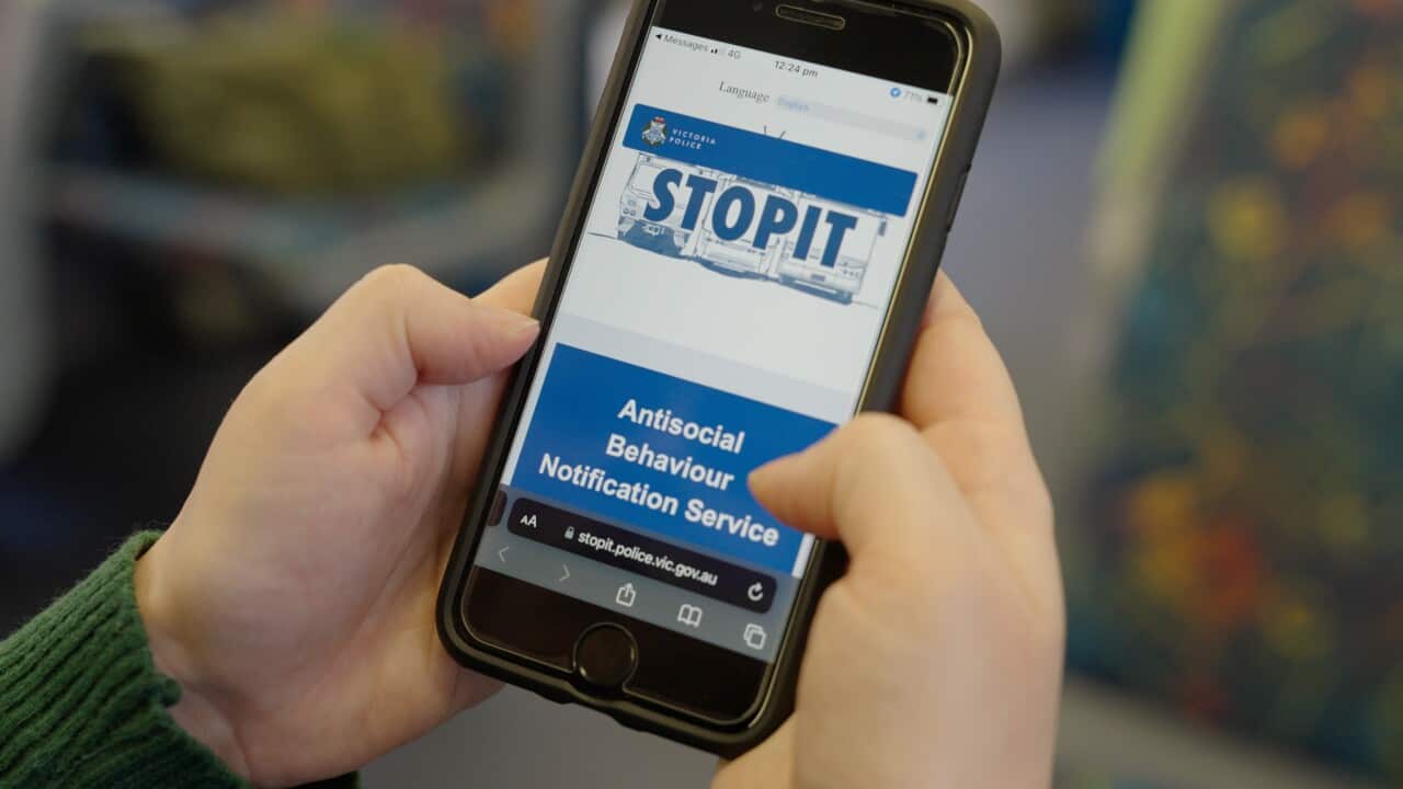 Send a text on 0499 455 455 to help stopping anti social behaviour in Victorian Public Transport
