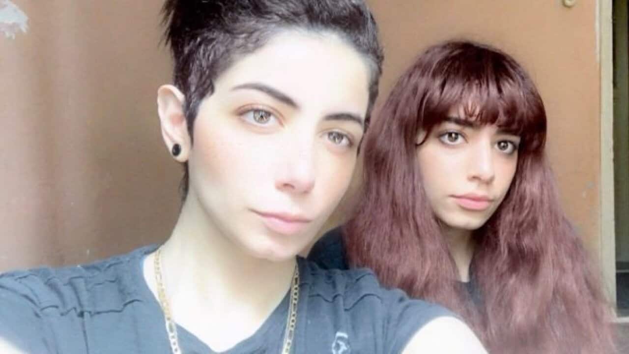 The sisters who are seeking asylum in Europe. 