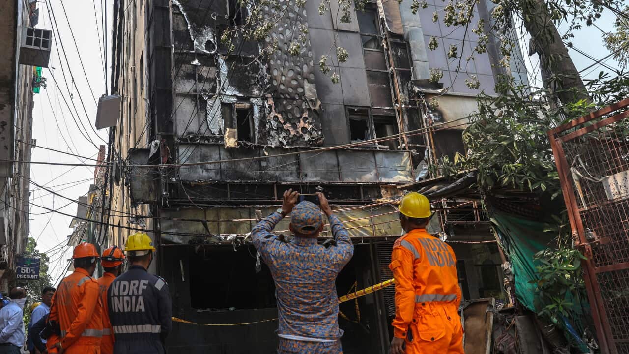 Over 20 people killed as fire rips through South Delhi hotel