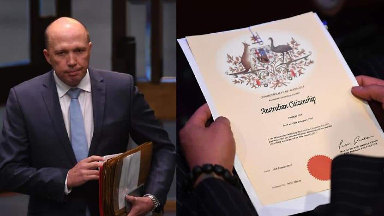 Immigration Minister Peter Dutton will make amendments to the citizenship bill