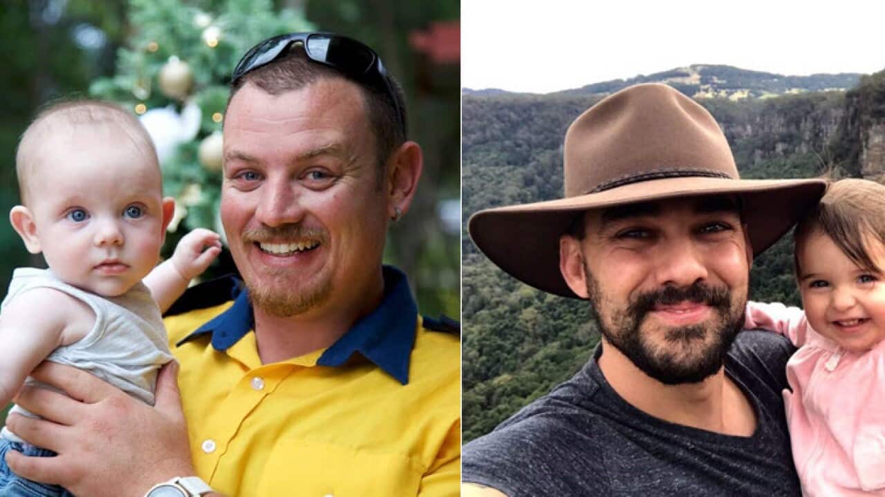 Geoffrey Keaton, 32, and Andrew O'Dwyer, 36, died fighting fires.