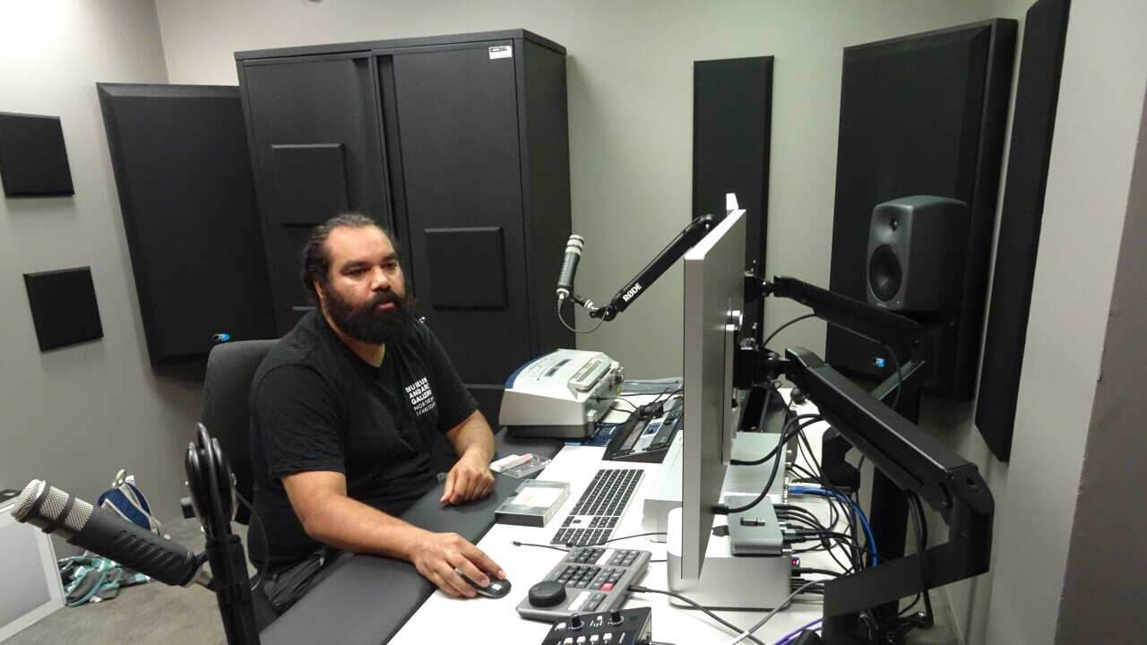 1.Aboriginal_Heritage_Officer_Franky_Gorey_In_Studio_(C)_David_Heffernan_NFSA.jpg