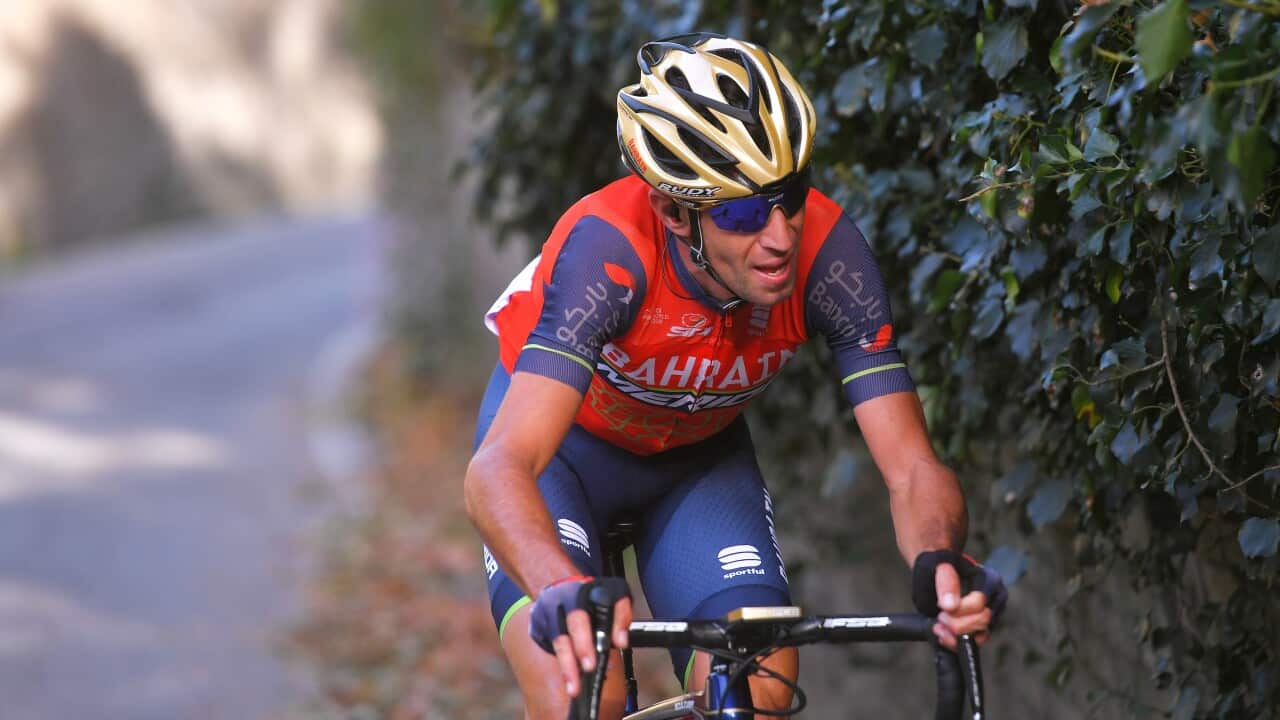 Vincenzo Nibali pictured here on his way to winning a second Giro di Lombardia, conquered the epic 2017 Taiwan KOM Challenge (Getty)