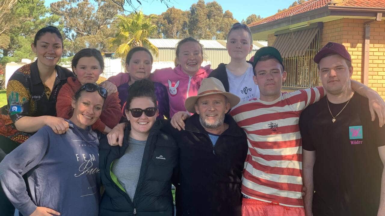 Brandii Williams (far left) stressed the importance of connecting with culture while overcoming her personal struggles.