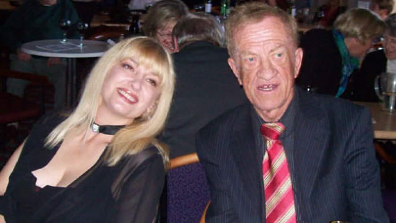 Helena Blagne in Toni Gašperič v Klubu Triglav, 2008