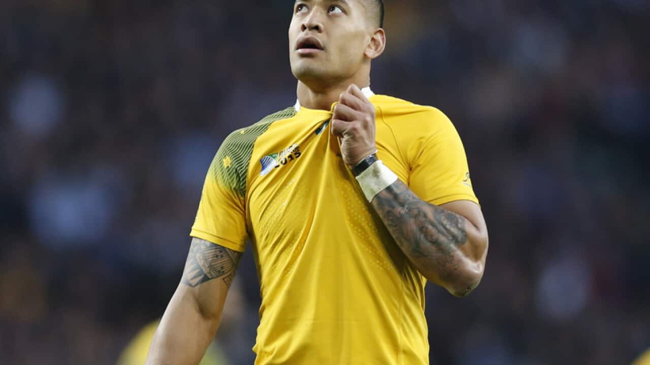 Australia's Israel Folau.