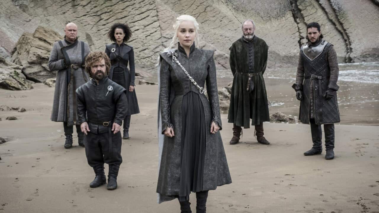 his image released by HBO shows a scene from an episode of "Game of Thrones," which aired Sunday.