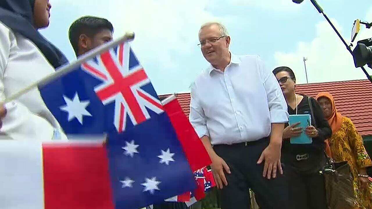 'The first place a new prime minister visits is Indonesia,' Mr Morrison said as he met dignitaries.