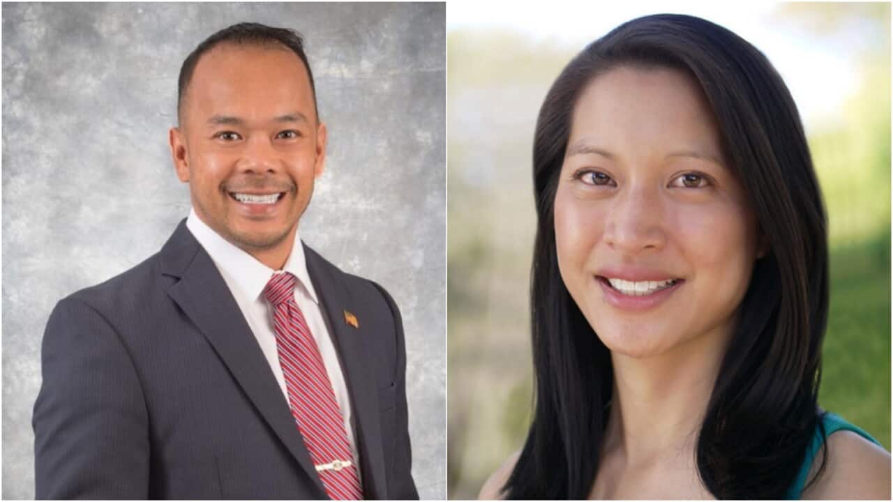 MP Dean Tran (state of Massachusetts, left); MP Bee Nguyen (state of Georgia, right)