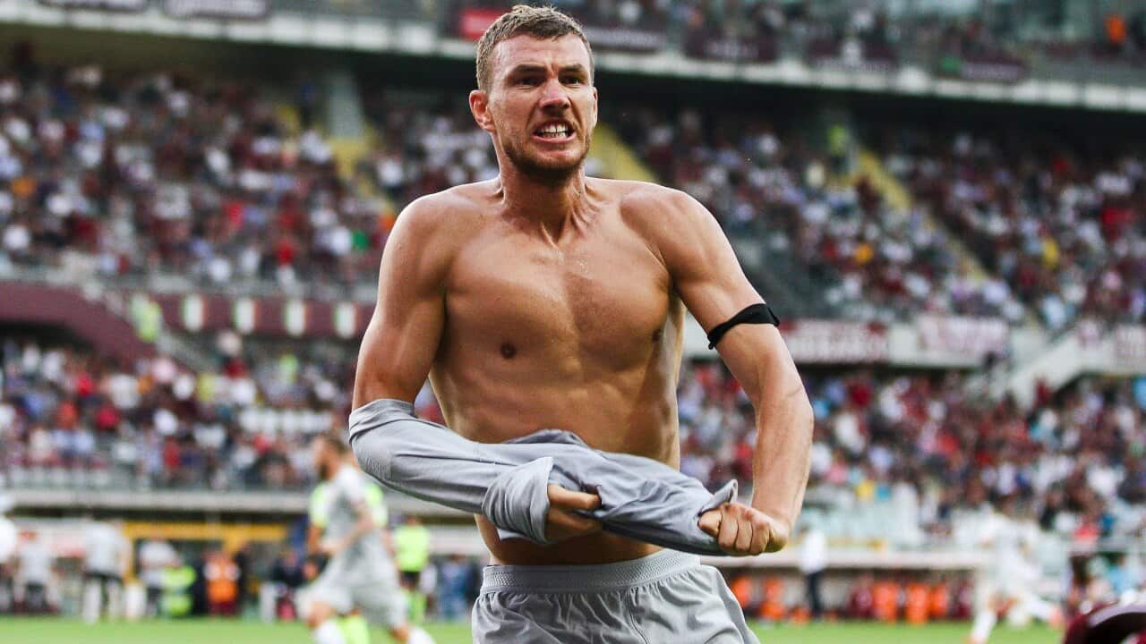 Roma Edin Dzeko Justin Kluivert Torino Serie A