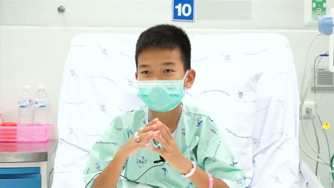 The boys gave short statements of thanks.