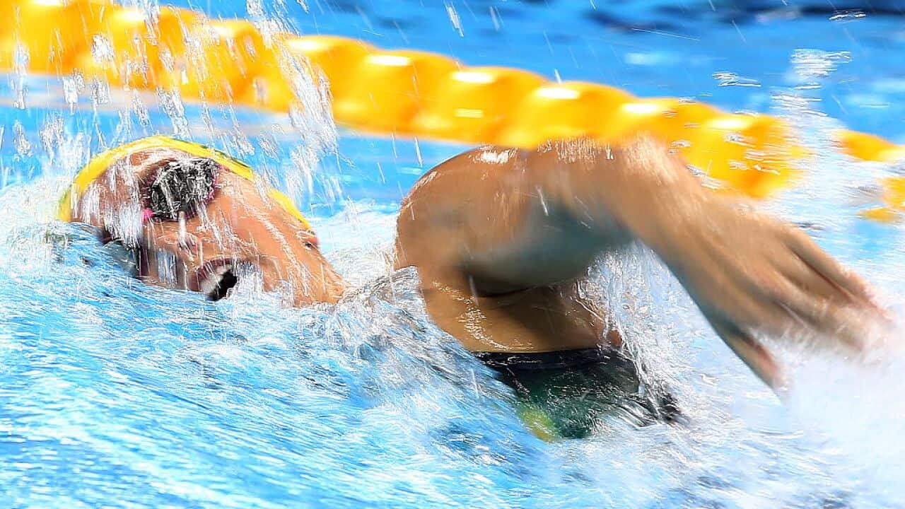 Australia's Emma McKeon competes in the women's 200m freestyle