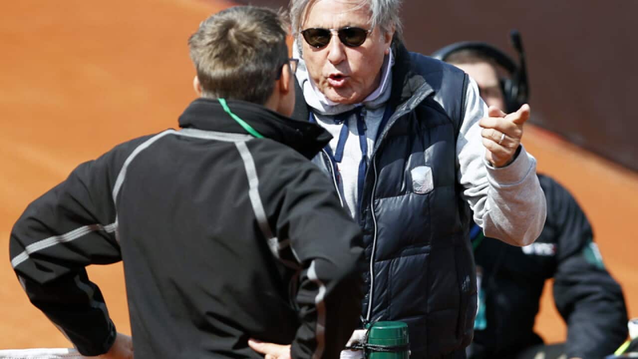 Romanian Fed Cup captain Ilie Nastase