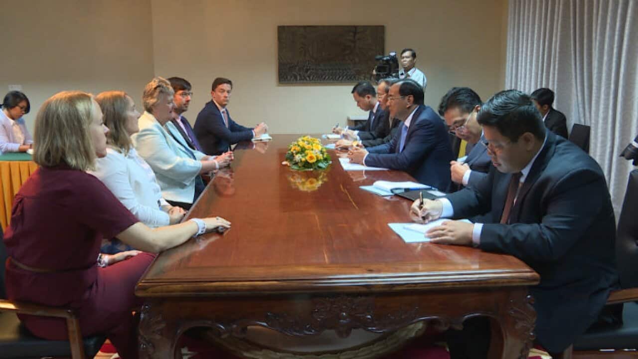 Senior officials from UK meet with Cambodia Foreign minister