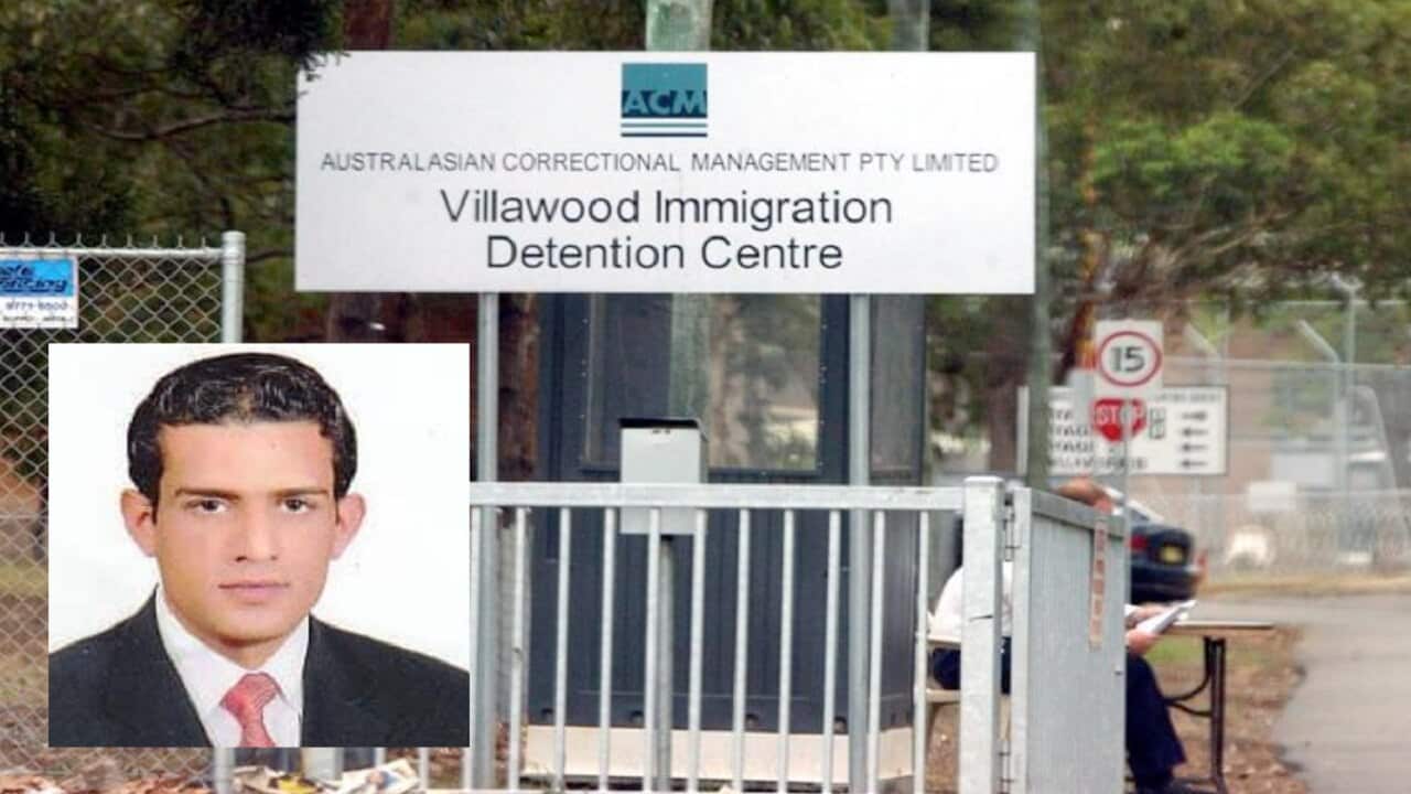 Milad Aljabiri and the detention centre.