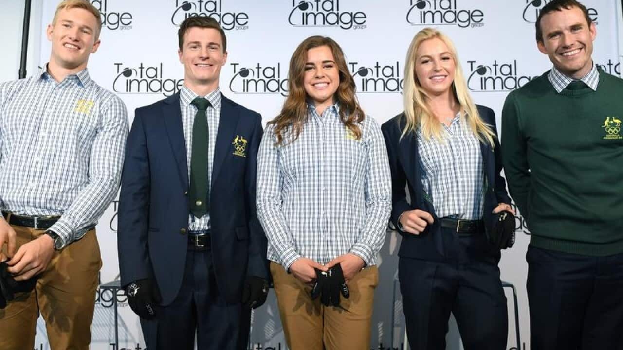 Australian Winter Olympics athletes model their uniforms