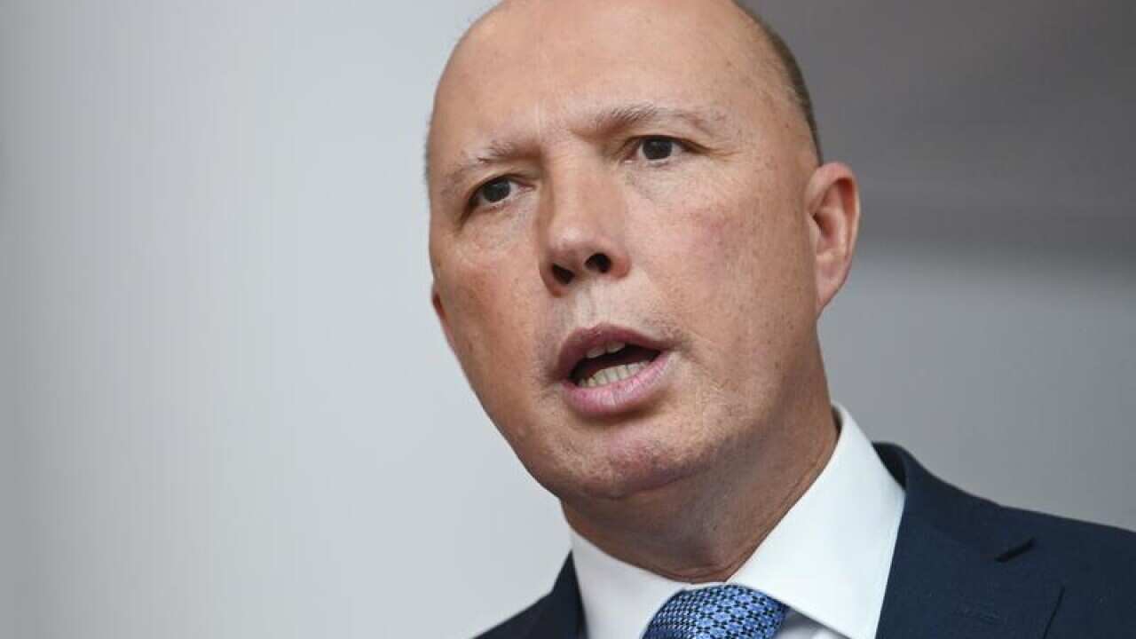 Home Affairs Minister Peter Dutton.