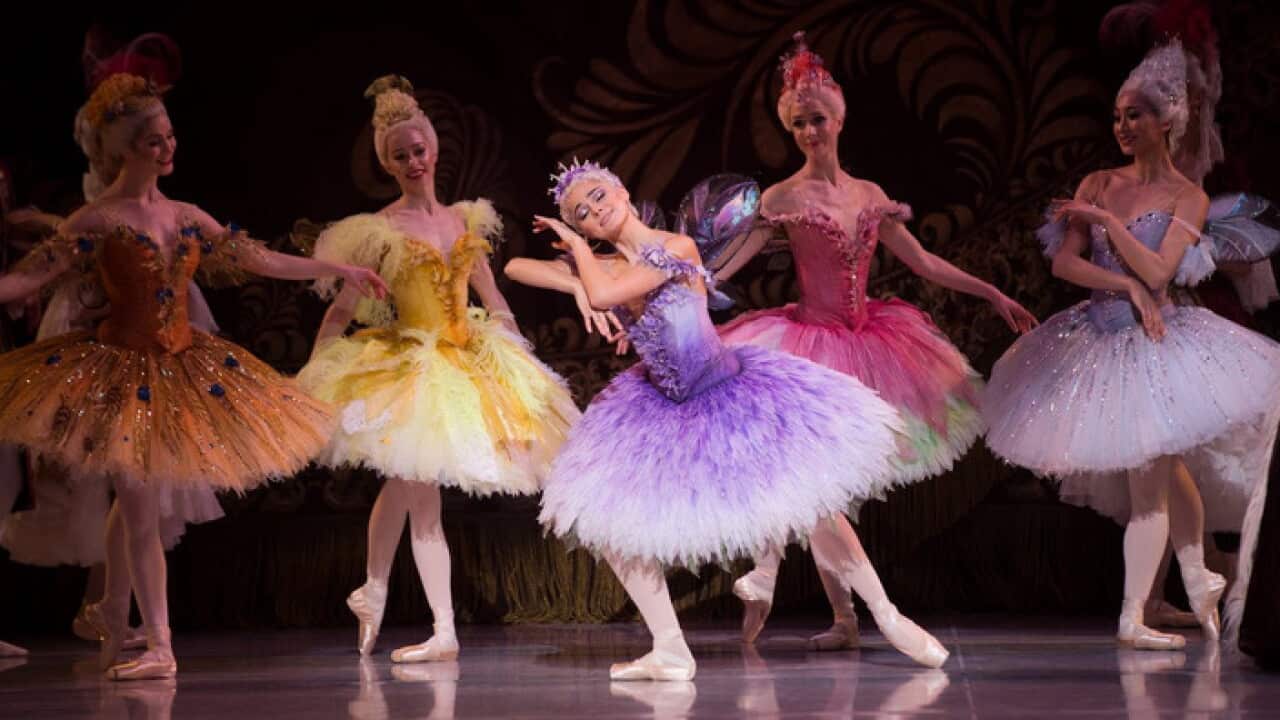 Dancers from The Sleeping Beauty production.