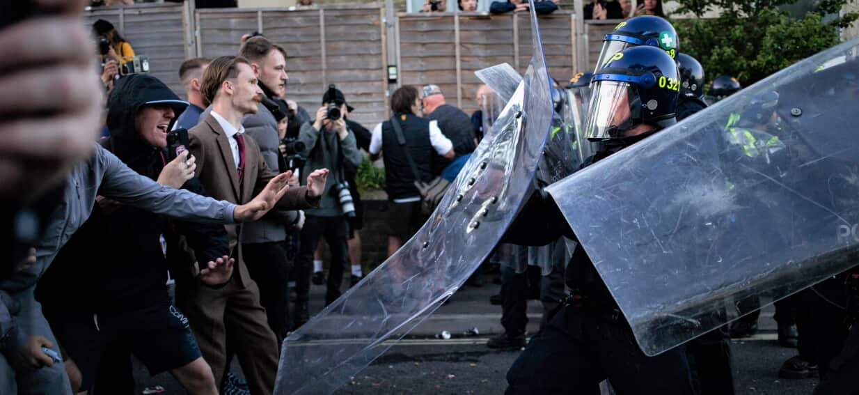 US accuses UK of having 'two-tier policing' system amid unrest over student's murder