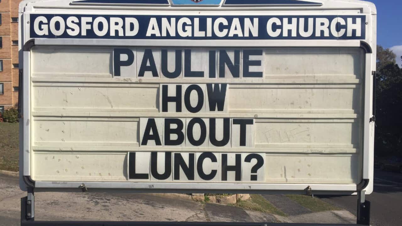 Gosford Anglican Church sign
