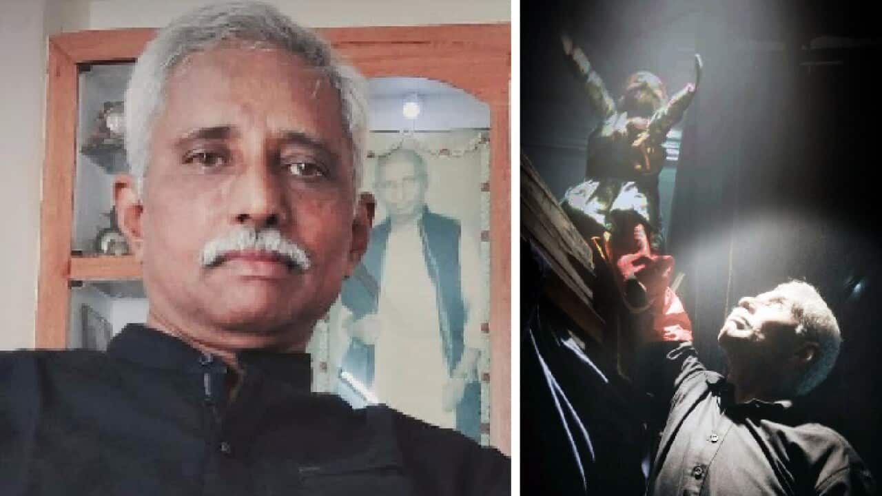 Mu Kalaivaanan, and his puppet