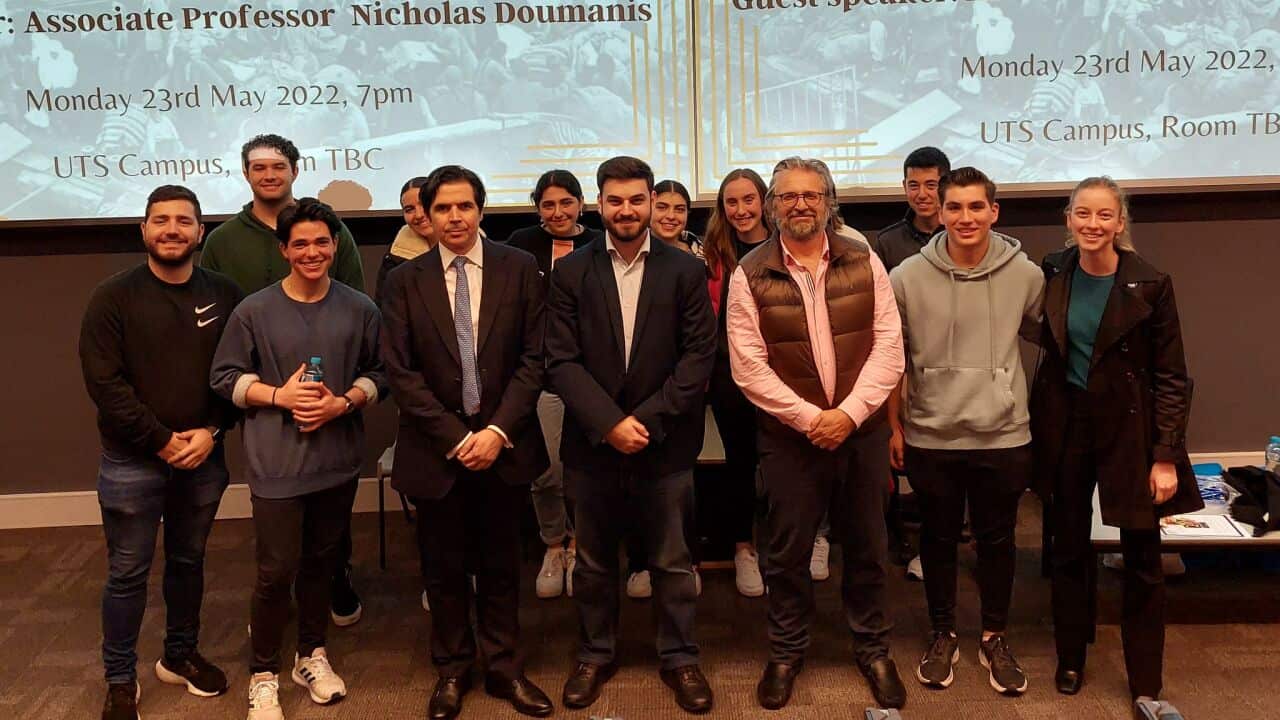 A group photo at the event