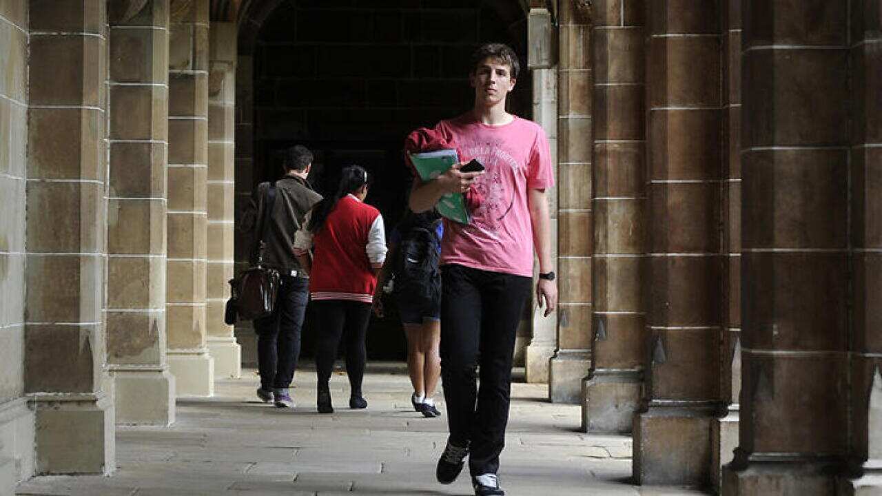 Tertiary students at the University of Melbourne