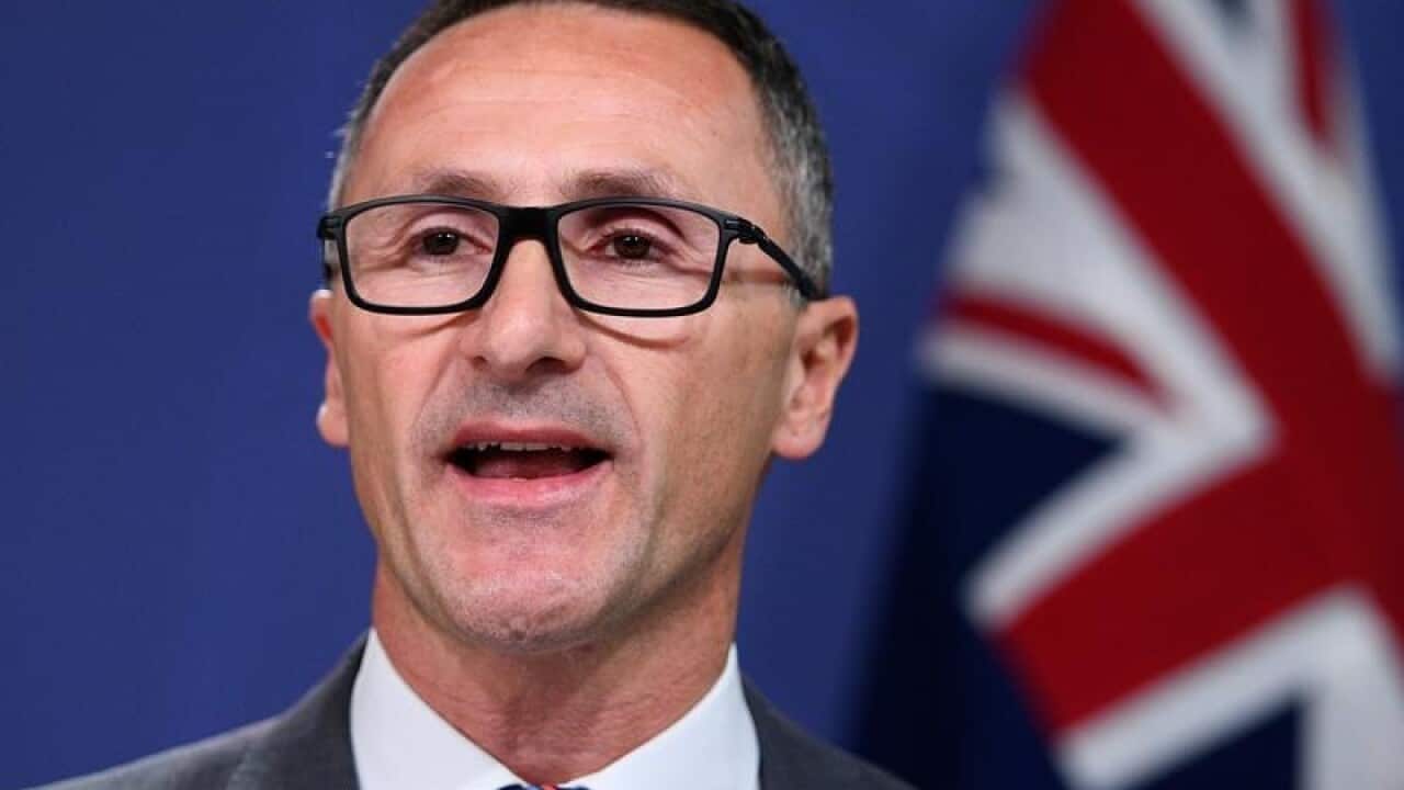 Greens Leader Senator Richard Di Natale addresses media in Sydney