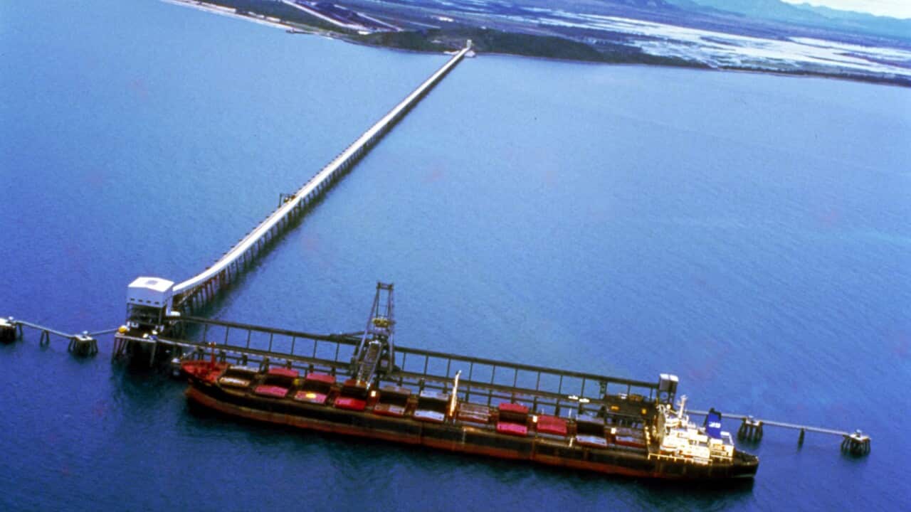 Brisbane, May 25, 2001. Abbott Point, Australia's most northerly coal shipping point. (AAP Image) with AAP story COAL